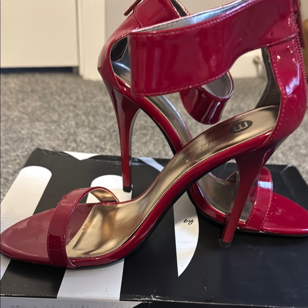 Elegant Red Stiletto Heels size 7.5